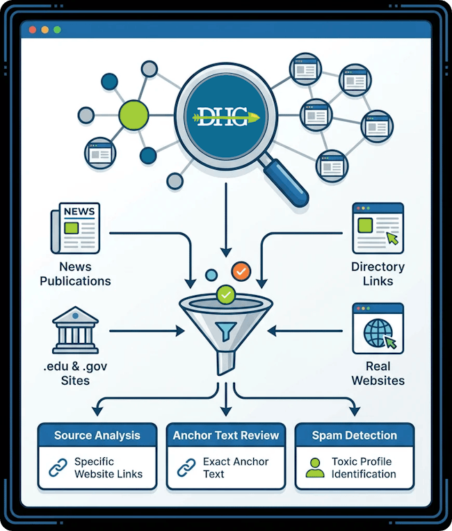 Full Domain Analysis in DHG